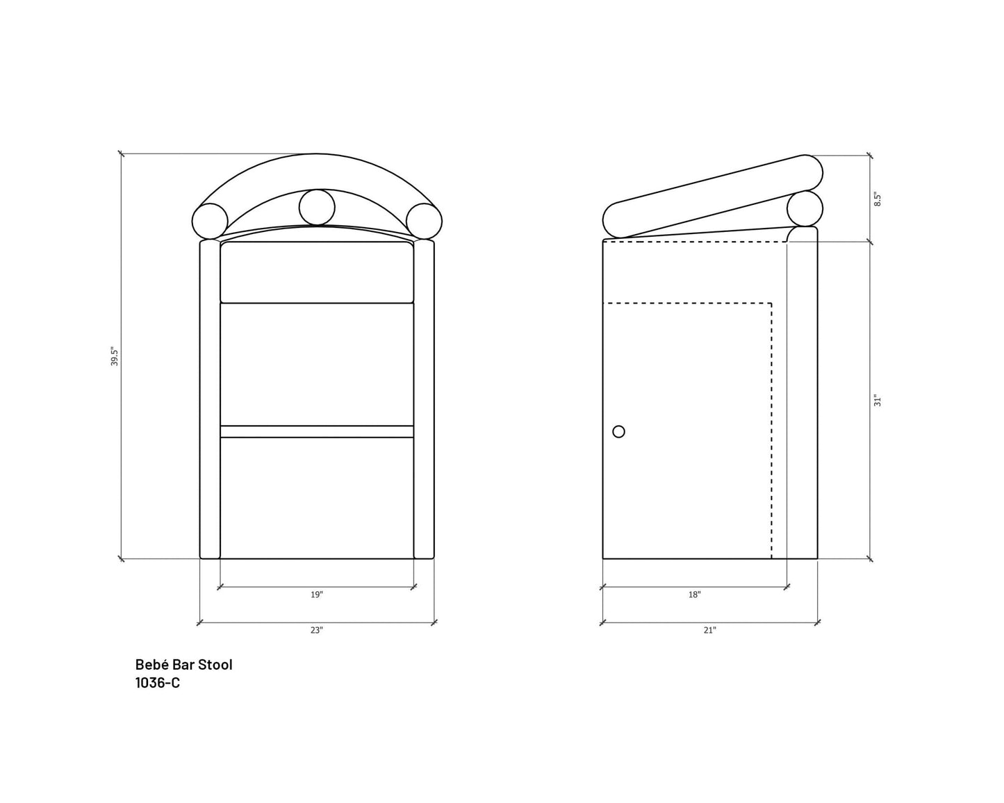 Bebé Bolster Stool - Chair