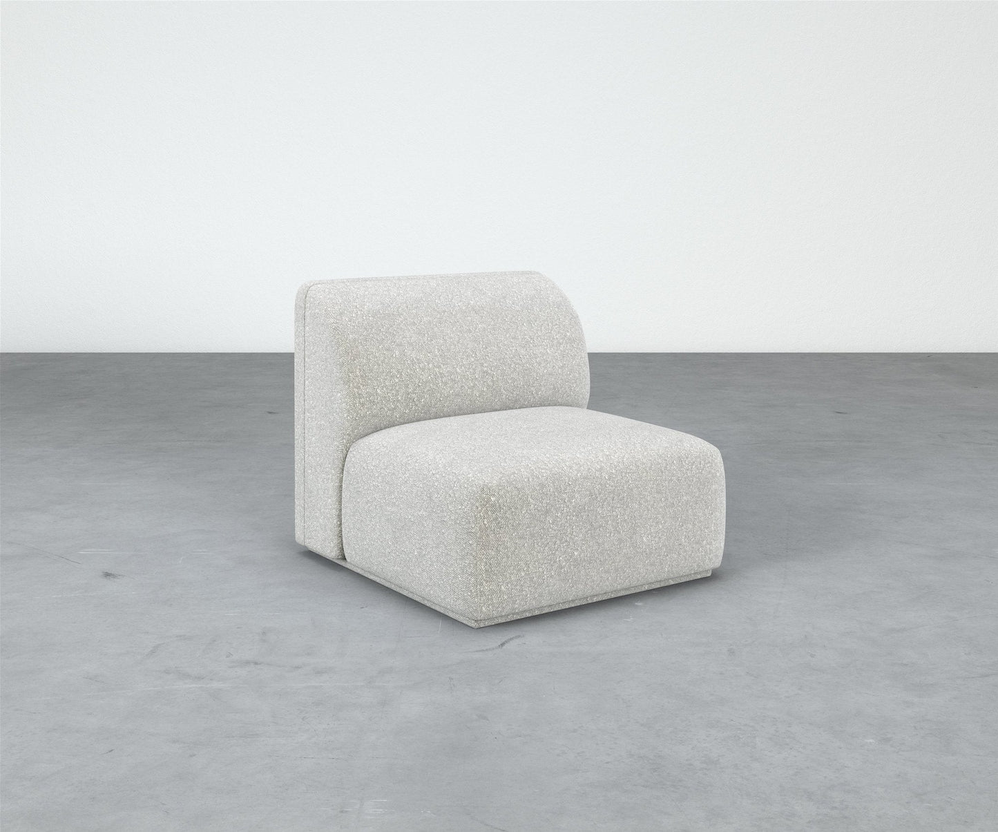 Formal Mallo Armless Chair - Modular Component #base_recessed-fabric-wrapped