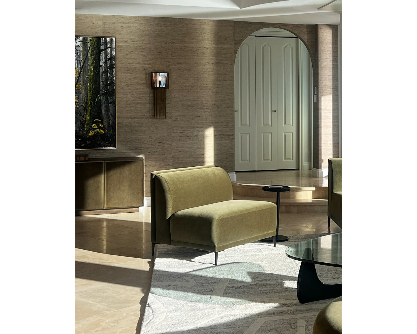 Formal Mallo Armless Chair - Modular Component