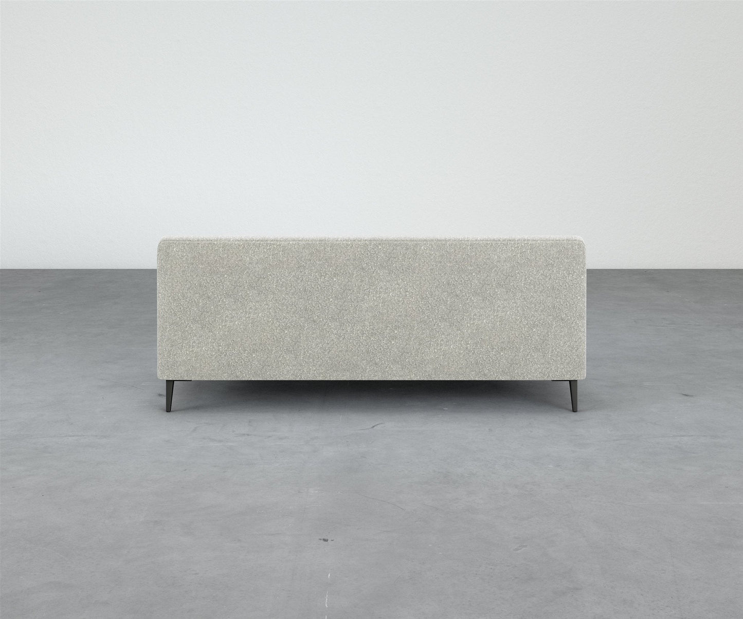Formal Mallo Armless Sofa 77" - Modular Component #base_metal-stiletto-legs