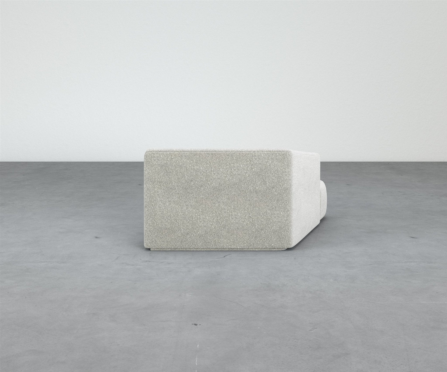 Formal Mallo Chaise - Modular Component #base_recessed-fabric-wrapped