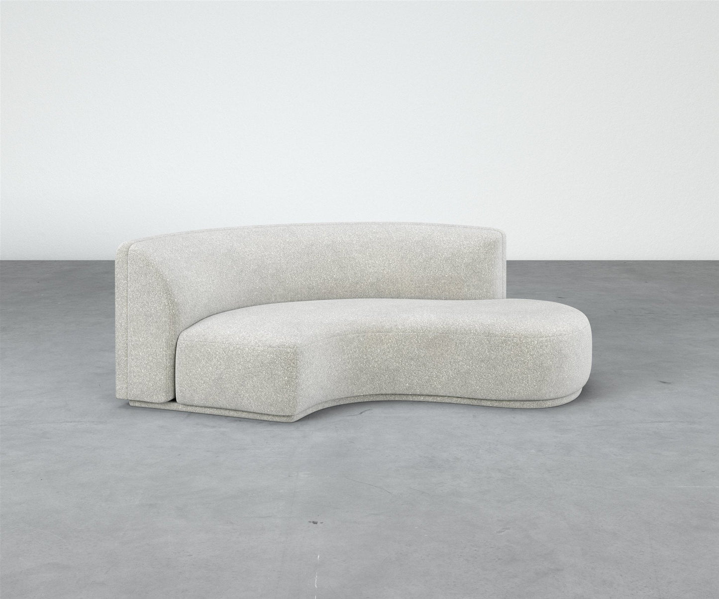 Formal Mallo Curved Sofa 79" - Modular Component
