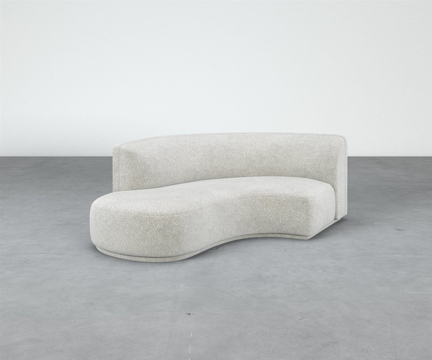Formal Mallo Curved Sofa 79" - Modular Component