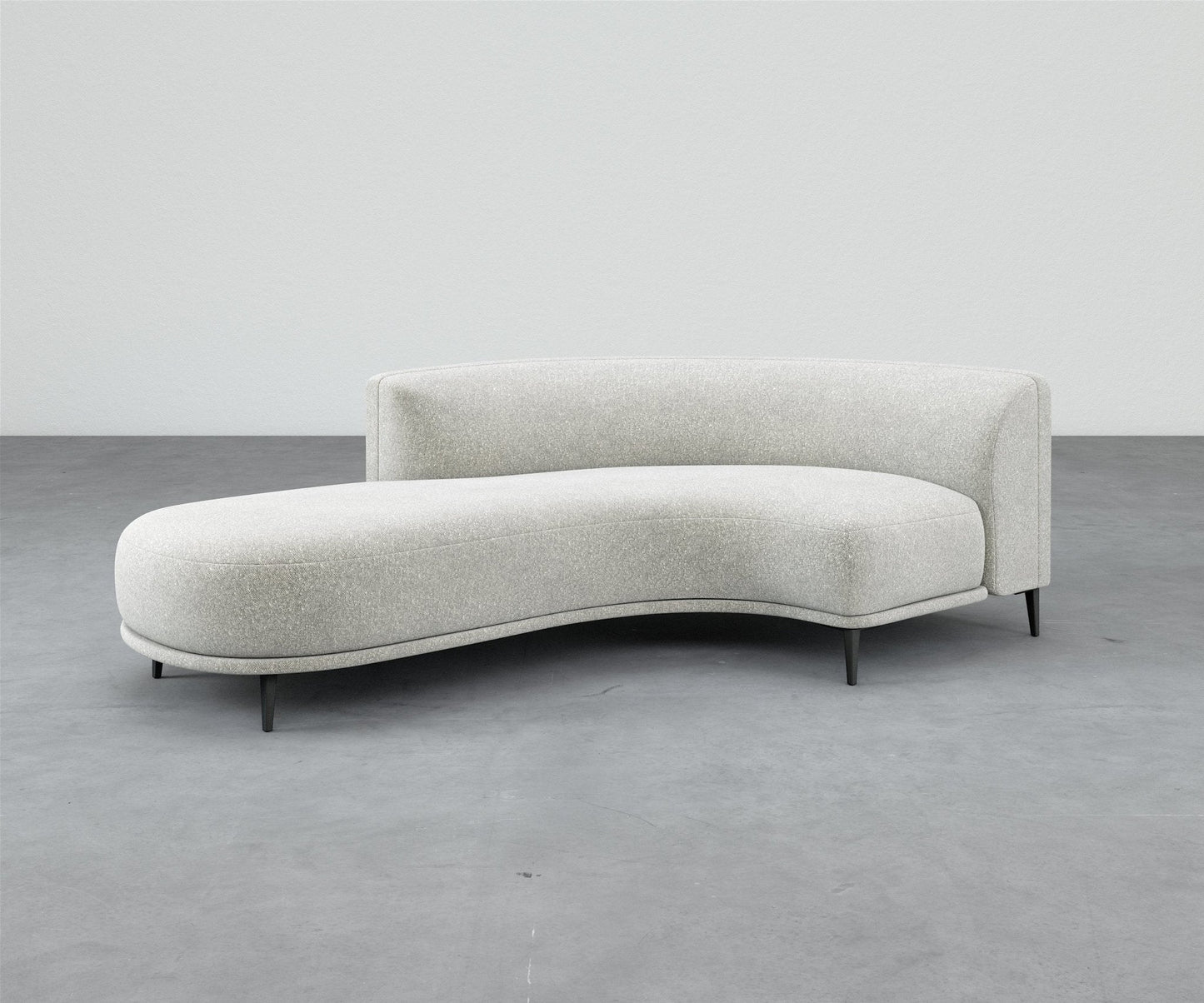 Formal Mallo Curved Sofa 97" - Modular Component