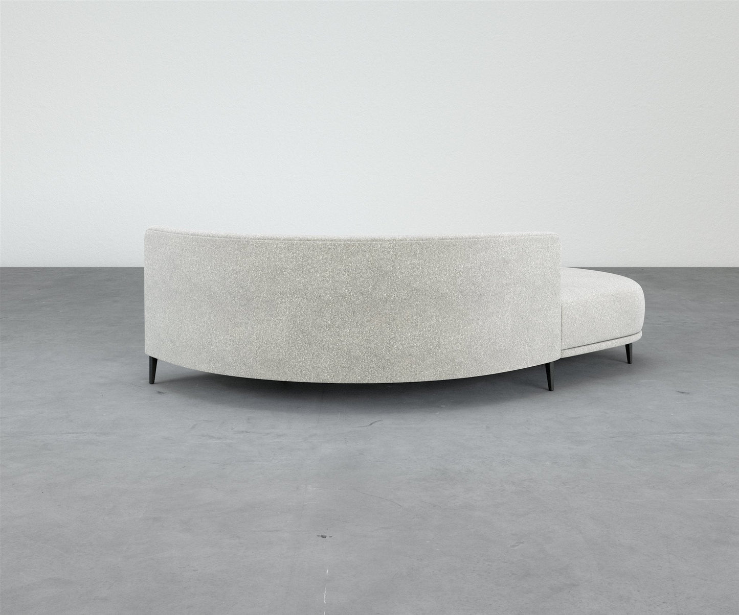 Formal Mallo Curved Sofa 97" - Modular Component