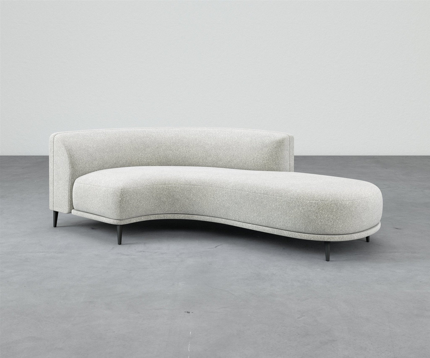 Formal Mallo Curved Sofa 97" - Modular Component