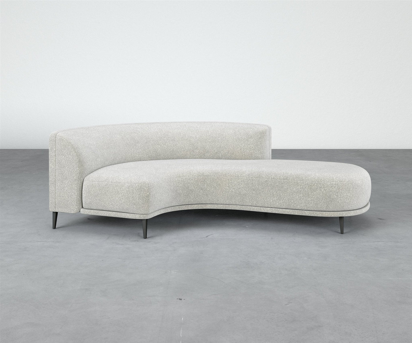 Formal Mallo Curved Sofa 97" - Modular Component