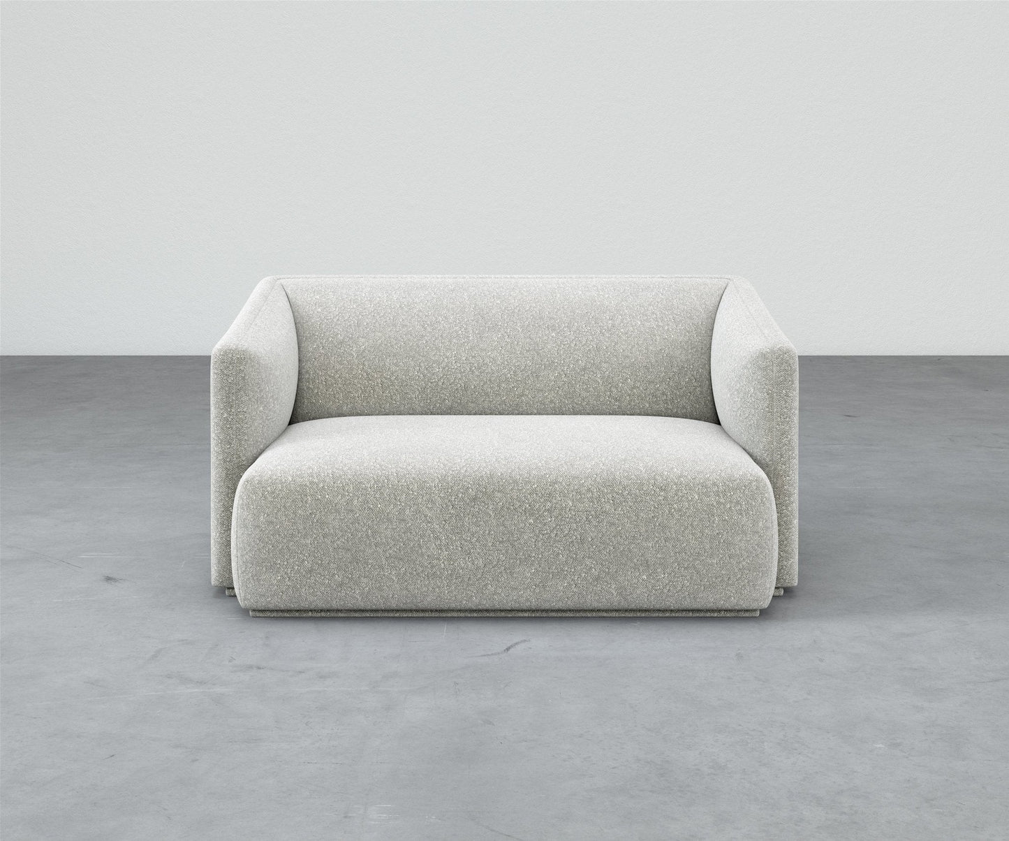 Formal Mallo Loveseat - Sofa #base_recessed-fabric-wrapped