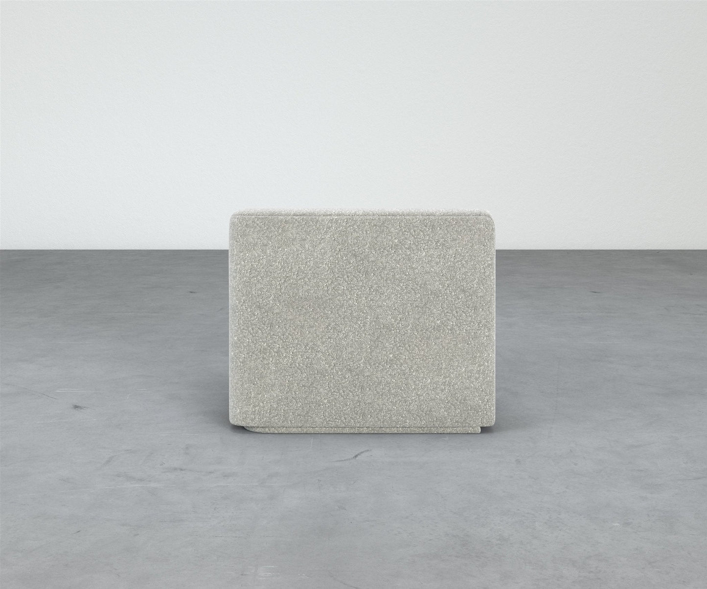 Formal Mallo One-Arm Chair - Modular Component #base_recessed-fabric-wrapped