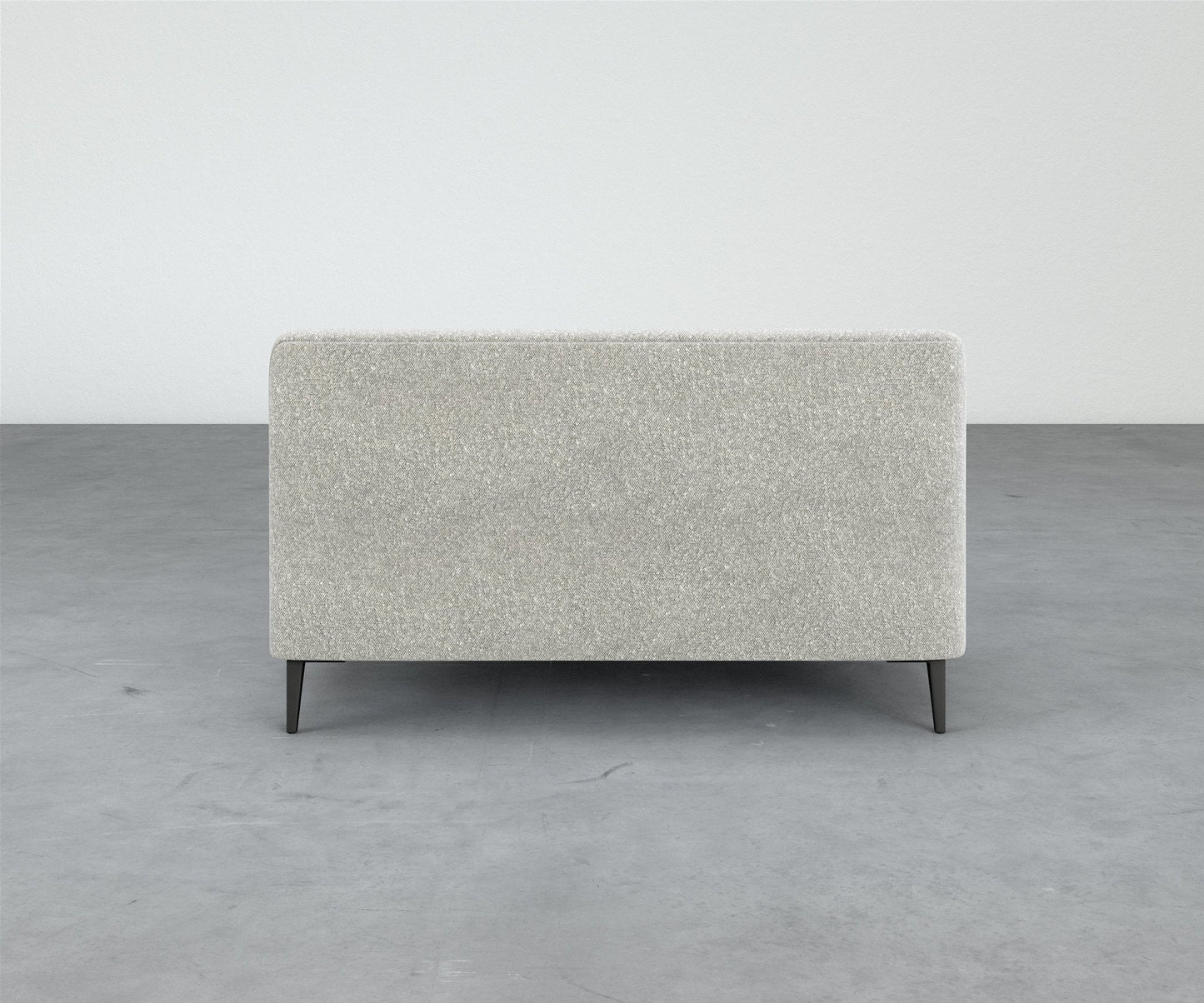 Formal Mallo One-Arm Loveseat - Modular Component #base_metal-stiletto-legs