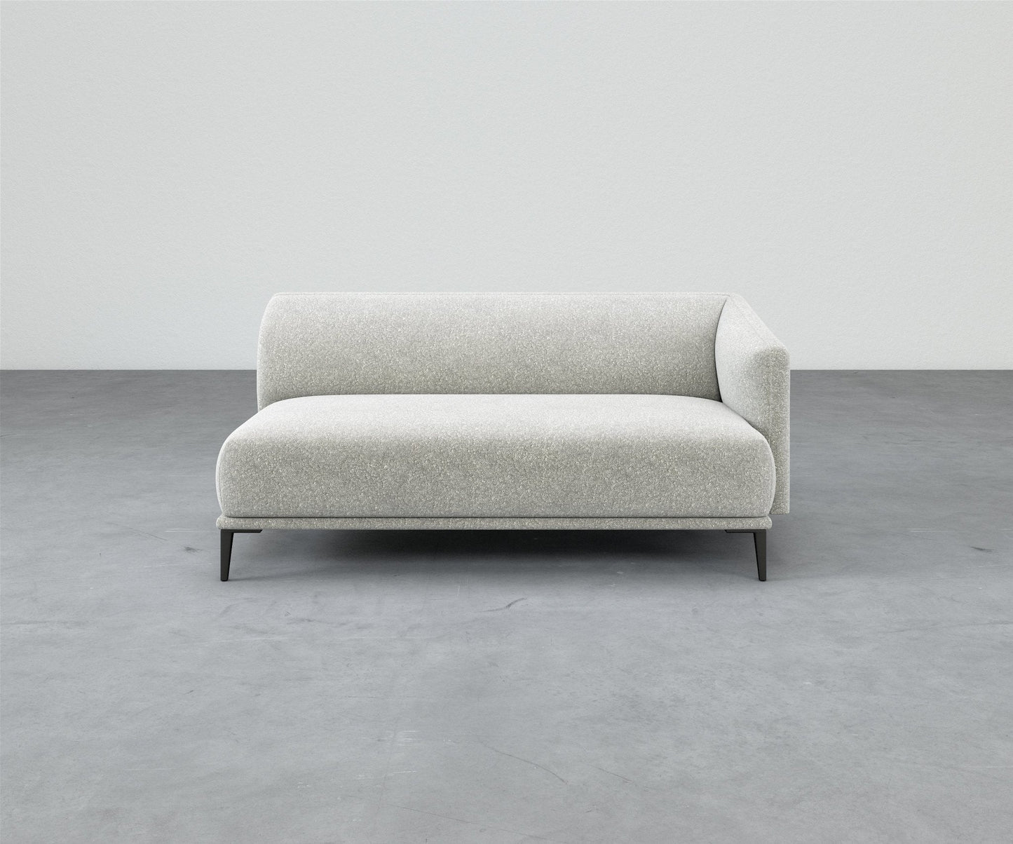 Formal Mallo One-Arm Sofa 69" - Modular Component