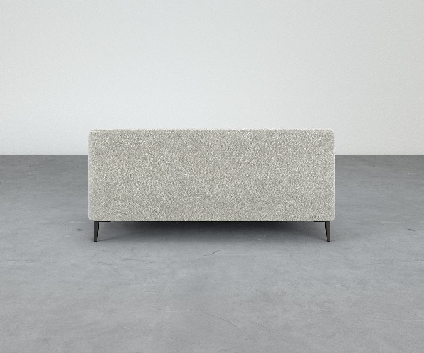 Formal Mallo One-Arm Sofa 69" - Modular Component #base_metal-stiletto-legs