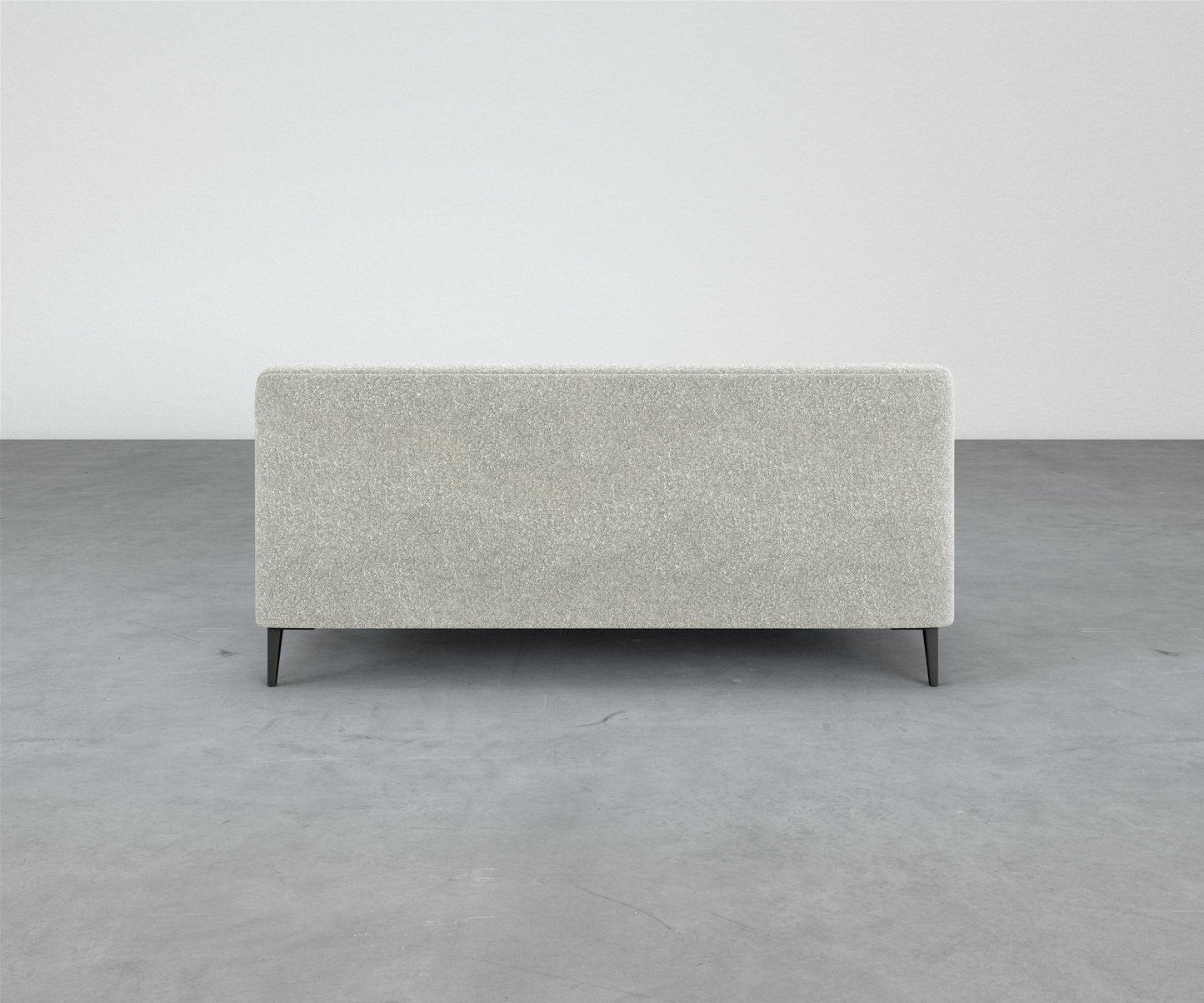 Formal Mallo One-Arm Sofa 69" - Modular Component #base_metal-stiletto-legs
