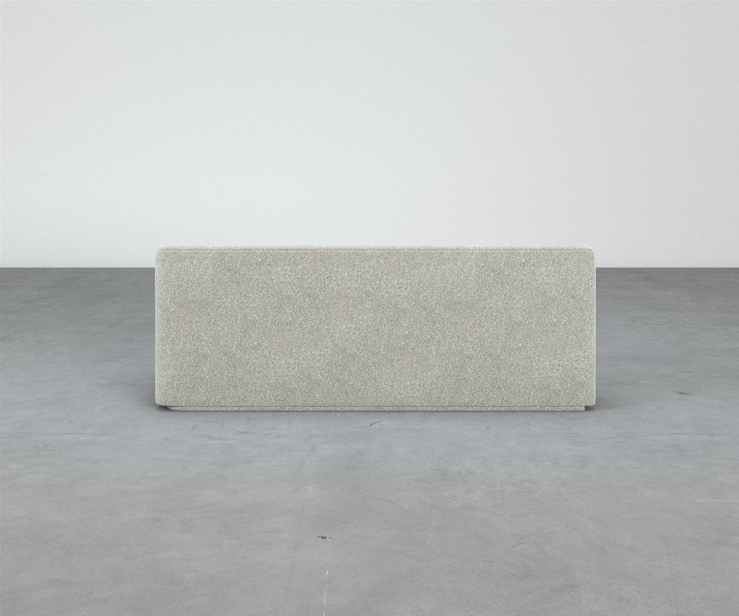 Formal Mallo One-Arm Sofa 80" - Modular Component #base_recessed-fabric-wrapped