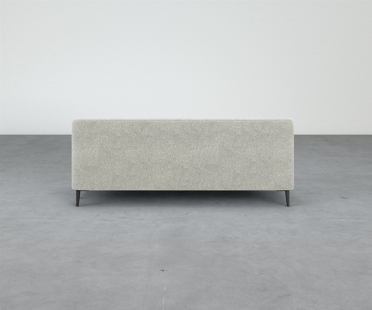Formal Mallo One-Arm Sofa 80" - Modular Component #base_metal-stiletto-legs