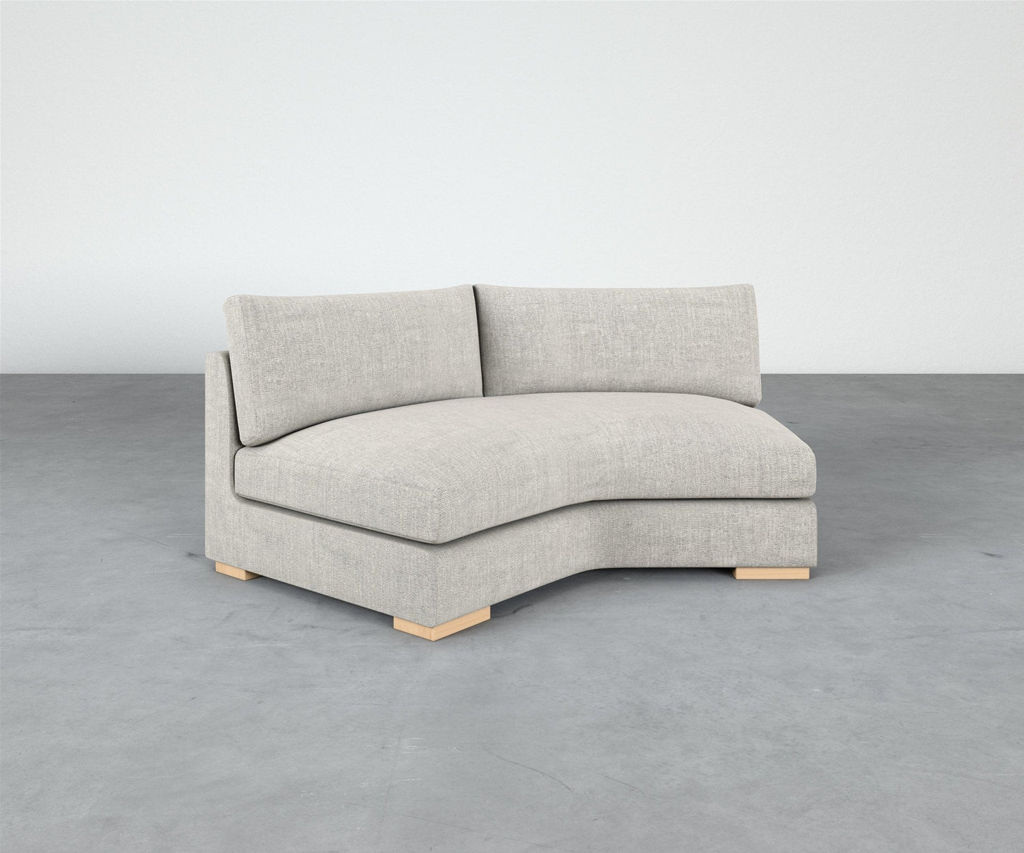 Manyana Pitched Armless Sofa - Modular Component
