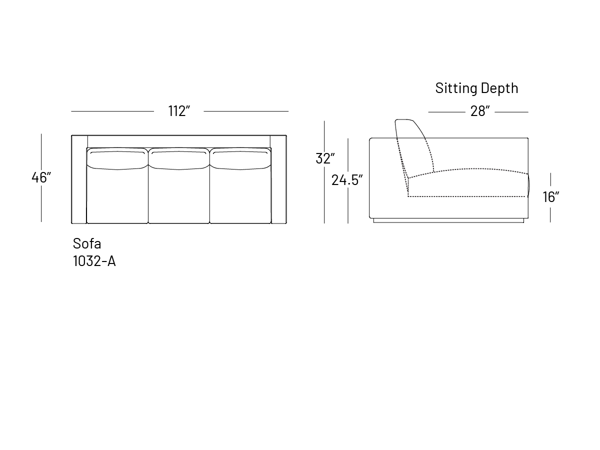Tuxxy Sofa 112" - Sofa
