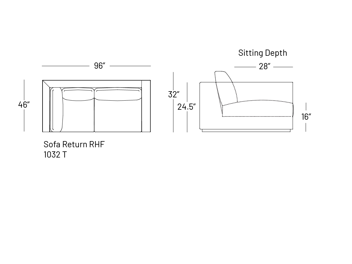 Tuxxy Sofa Return - Modular Component