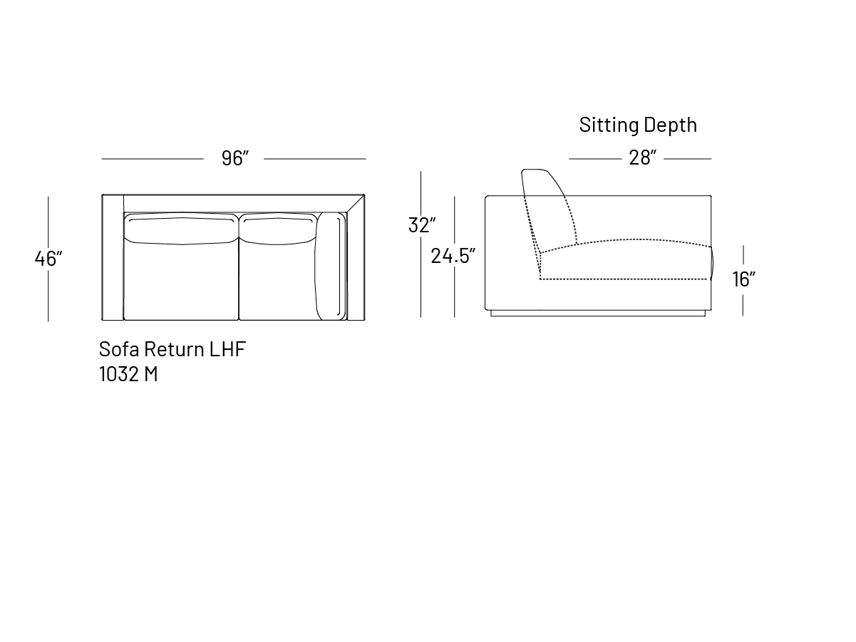Tuxxy Sofa Return - Modular Component