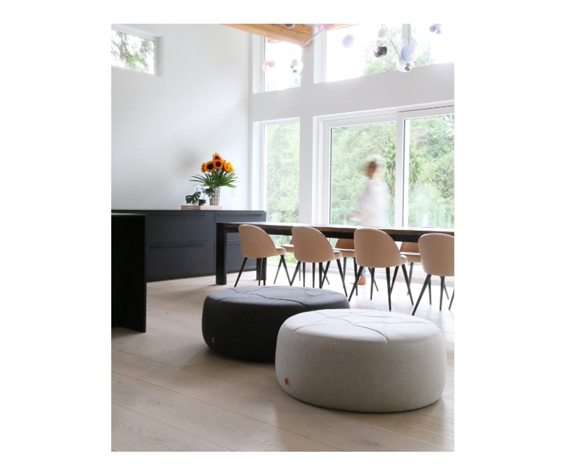 3's Companee Medium - Round Ottoman - Ottoman