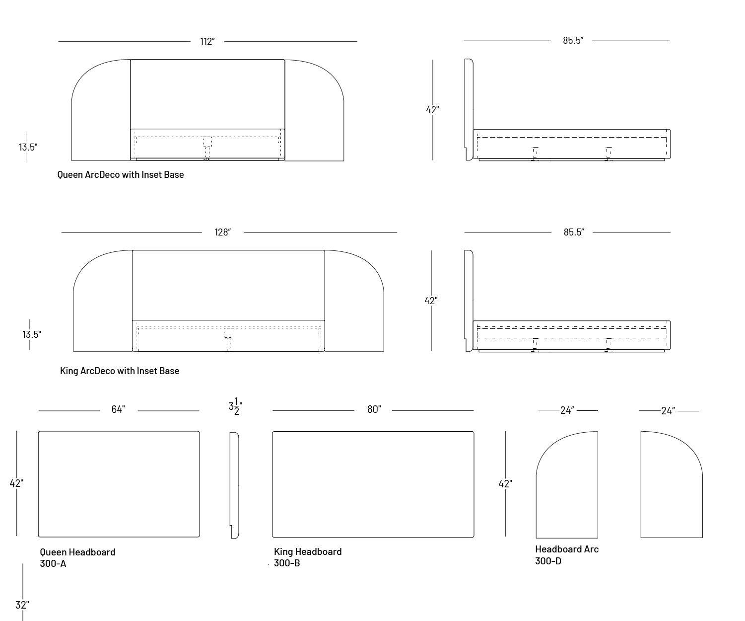 ArcDeco Bed - Beds
