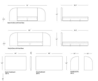 ArcDeco Bed - Beds