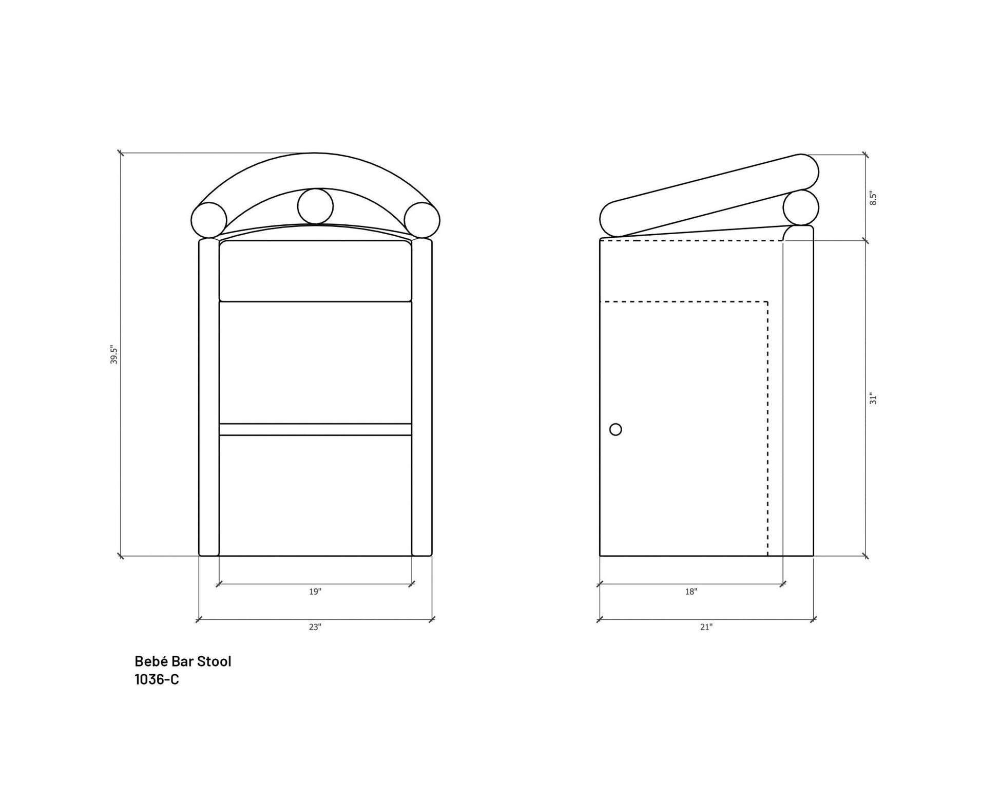 Bebé Bolster Stool - Chair