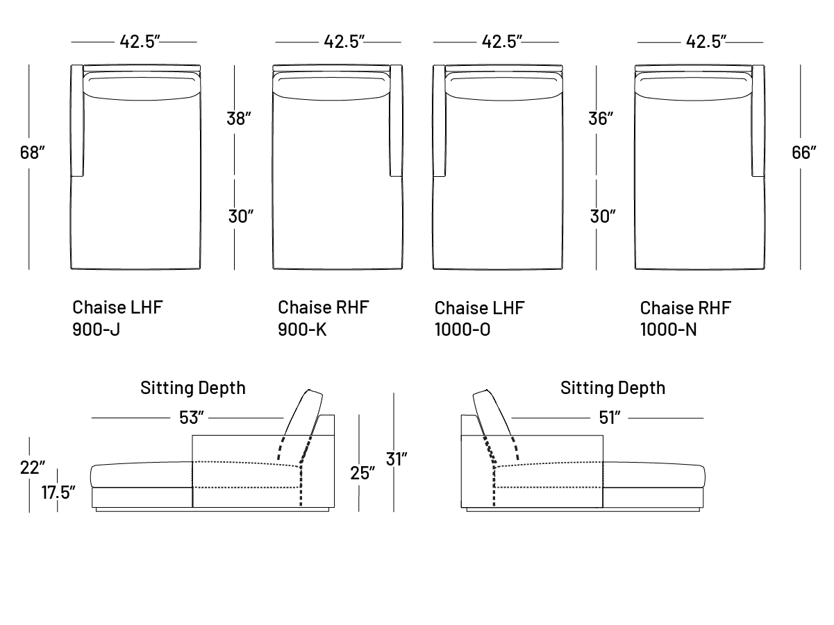 Coasty Chaise - Modular Component