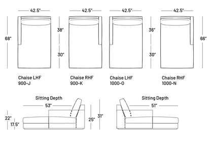 Coasty Chaise - Modular Component