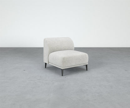 Formal Mallo Armless Chair - Modular Component #base_metal-stiletto-legs