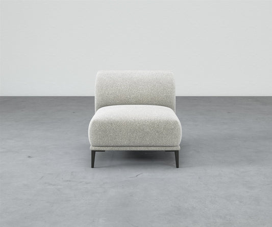Formal Mallo Armless Chair - Modular Component #base_metal-stiletto-legs