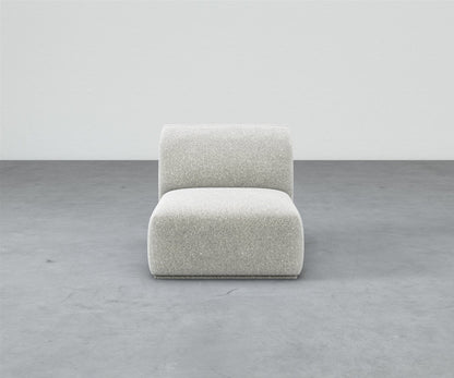 Formal Mallo Armless Chair - Modular Component #base_recessed-fabric-wrapped