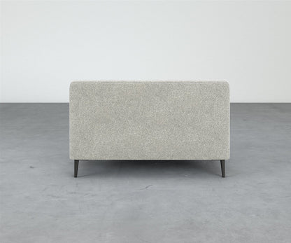 Formal Mallo Armless Loveseat - Modular Component #base_metal-stiletto-legs