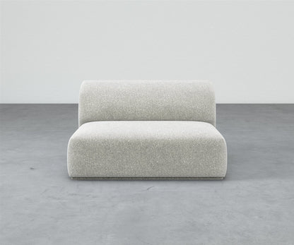 Formal Mallo Armless Loveseat - Modular Component #base_recessed-fabric-wrapped