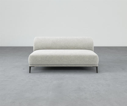 Formal Mallo Armless Sofa 66" - Modular Component #base_metal-stiletto-legs