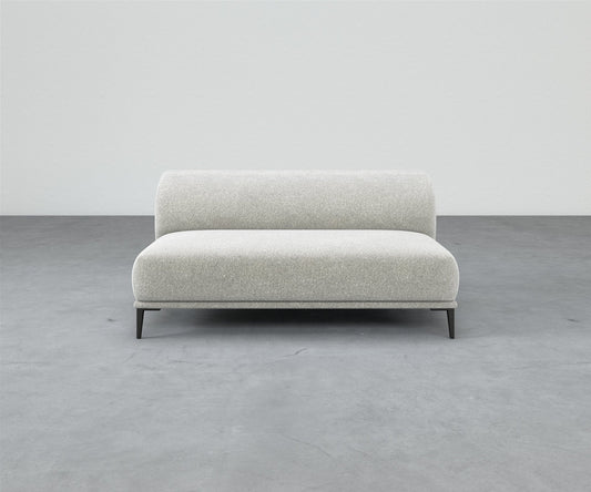 Formal Mallo Armless Sofa 66" - Modular Component #base_metal-stiletto-legs