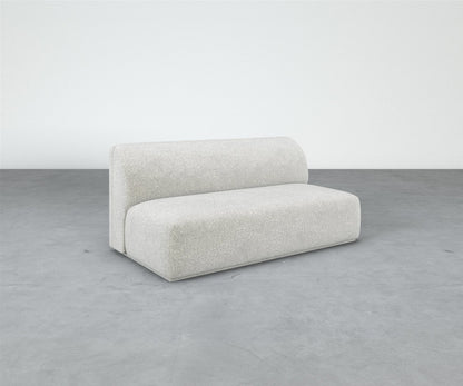 Formal Mallo Armless Sofa 66" - Modular Component #base_recessed-fabric-wrapped