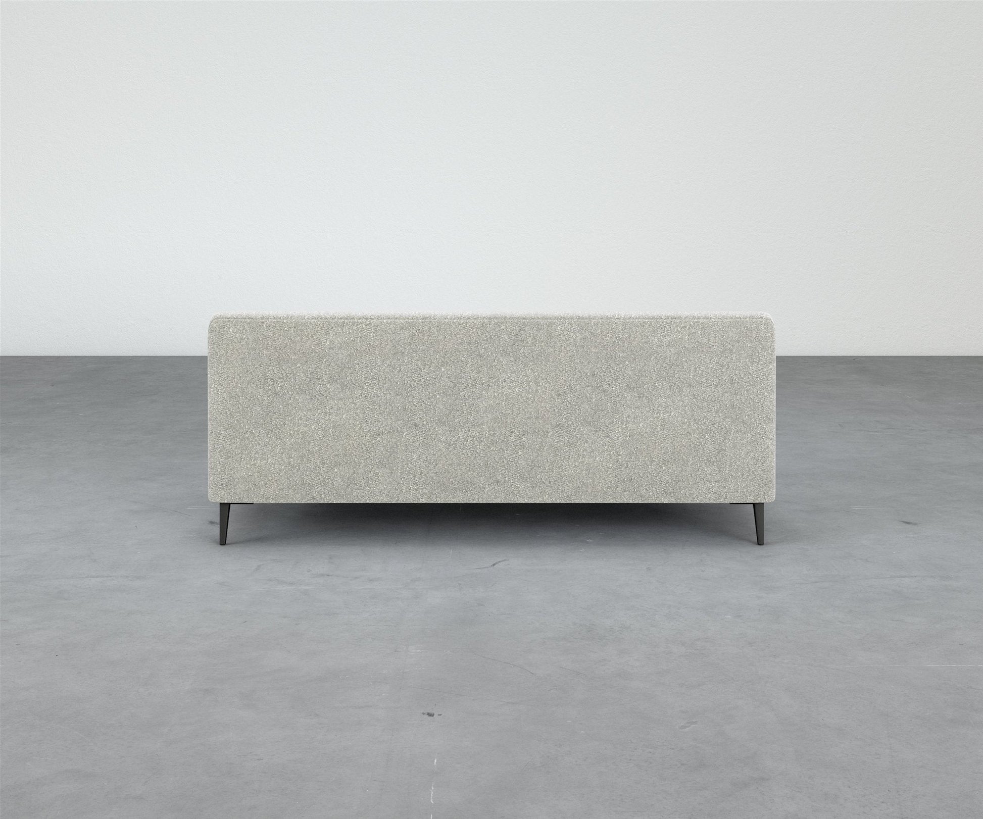 Formal Mallo Armless Sofa 77" - Modular Component #base_metal-stiletto-legs