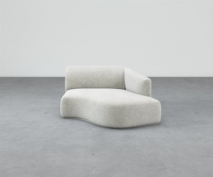 Formal Mallo Chaise - Modular Component #base_recessed-fabric-wrapped