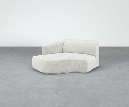 Formal Mallo Chaise - Modular Component #base_recessed-fabric-wrapped