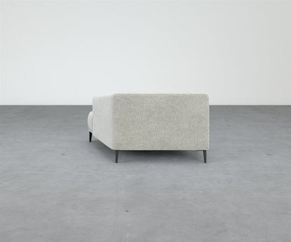 Formal Mallo Chaise - Modular Component #base_metal-stiletto-legs