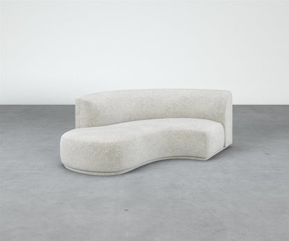 Formal Mallo Curved Sofa 79" - Modular Component