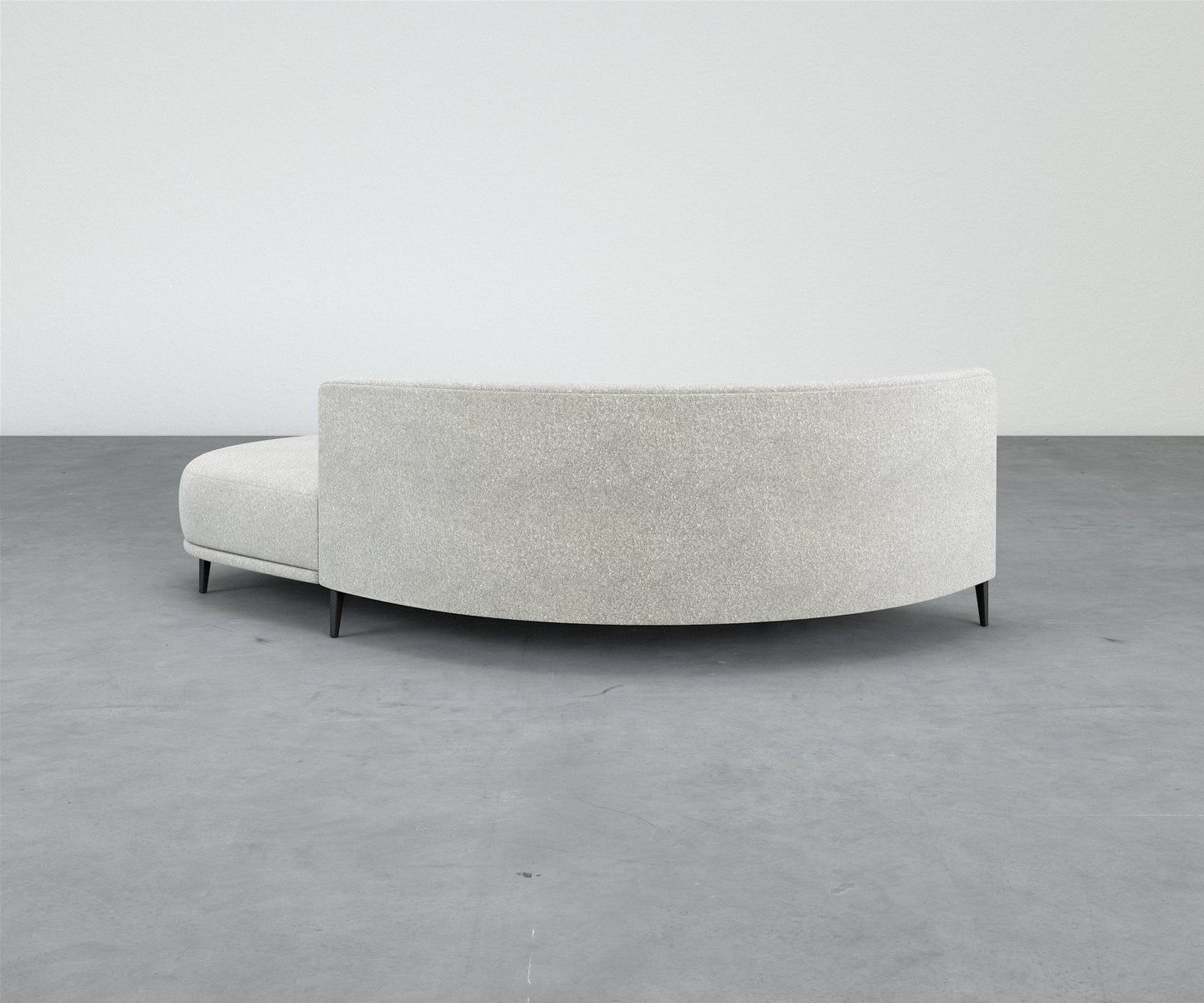 Formal Mallo Curved Sofa 97" - Modular Component