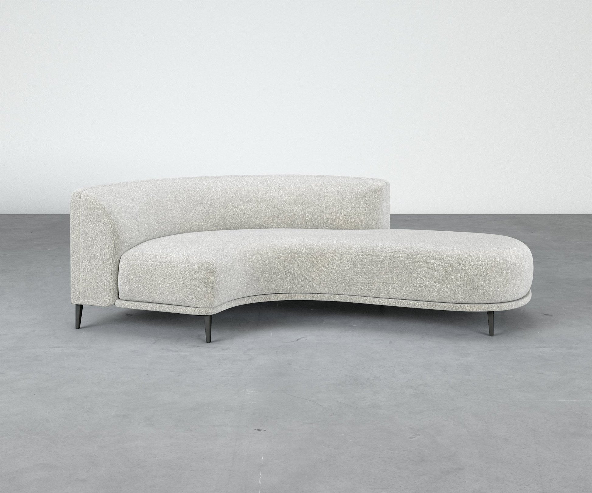Formal Mallo Curved Sofa 97" - Modular Component