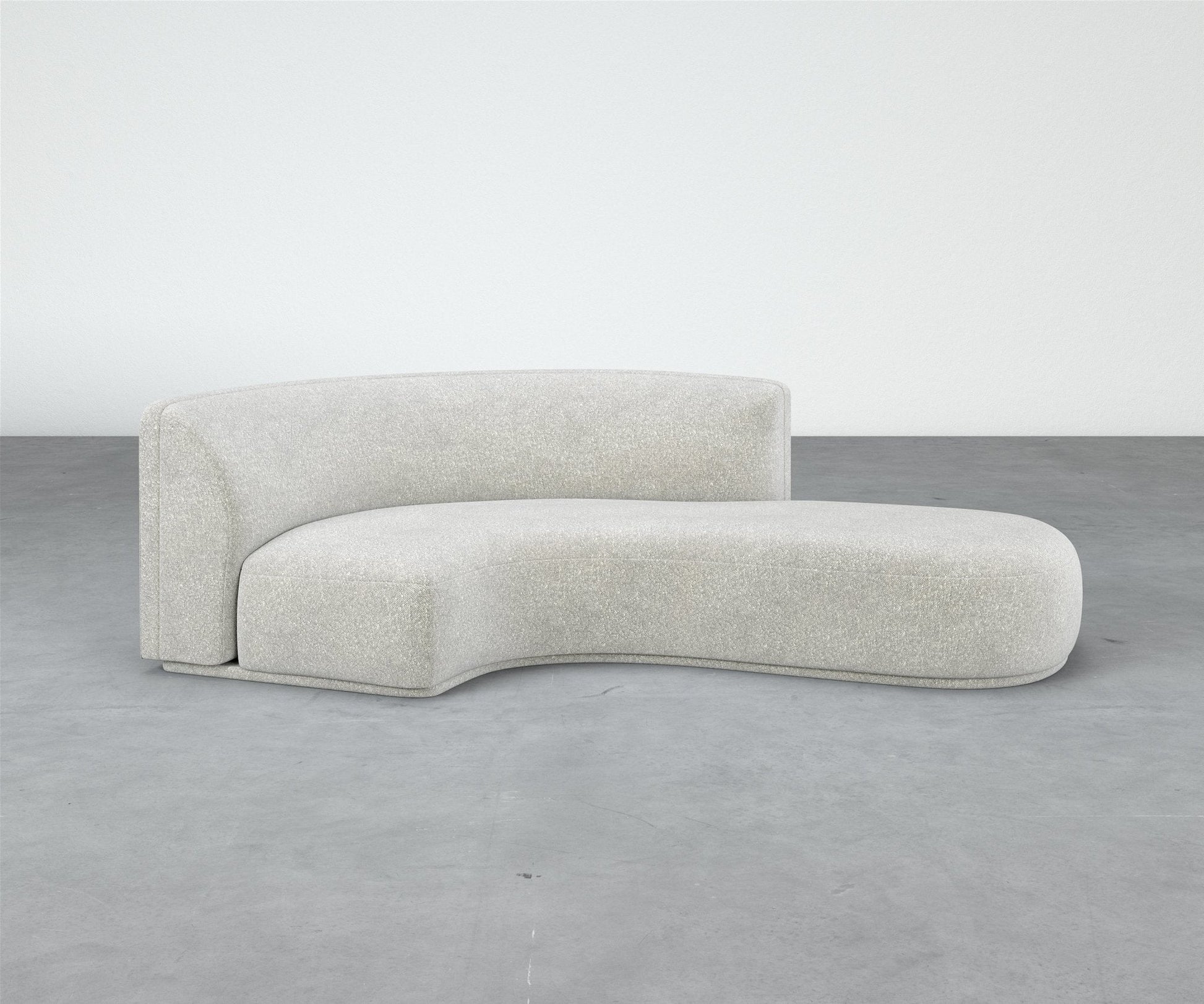 Formal Mallo Curved Sofa 97" - Modular Component