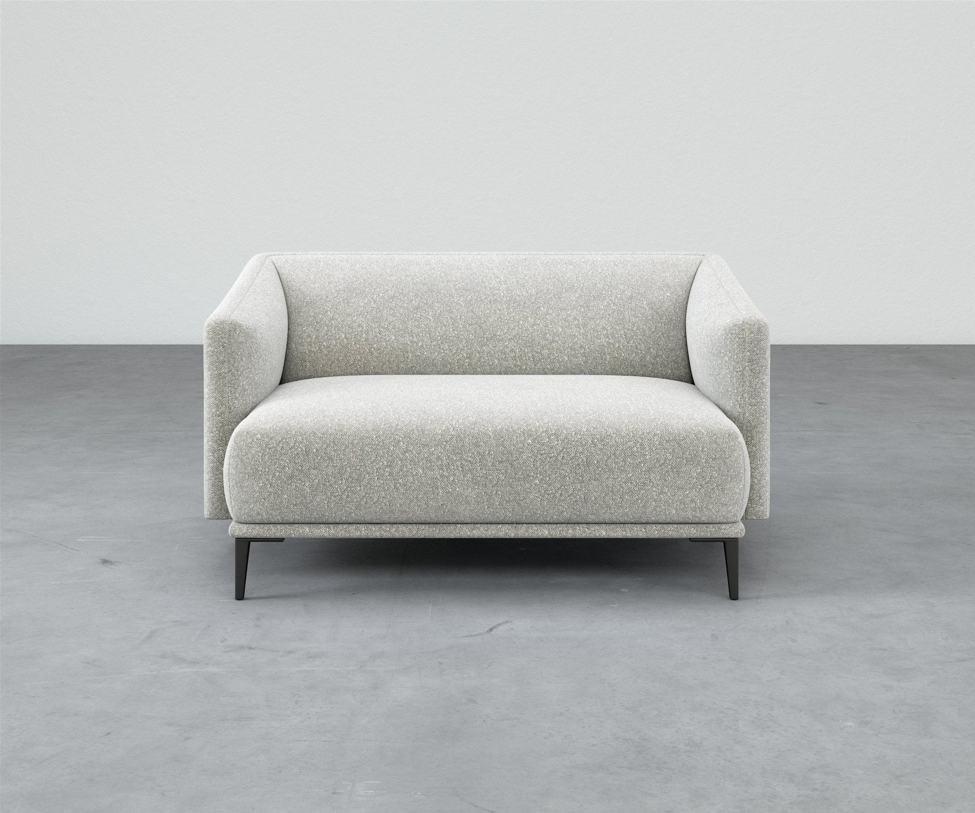 Formal Mallo Loveseat - Sofa #base_metal-stiletto-legs