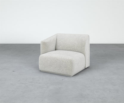 Formal Mallo One-Arm Chair - Modular Component#base_recessed-fabric-wrapped