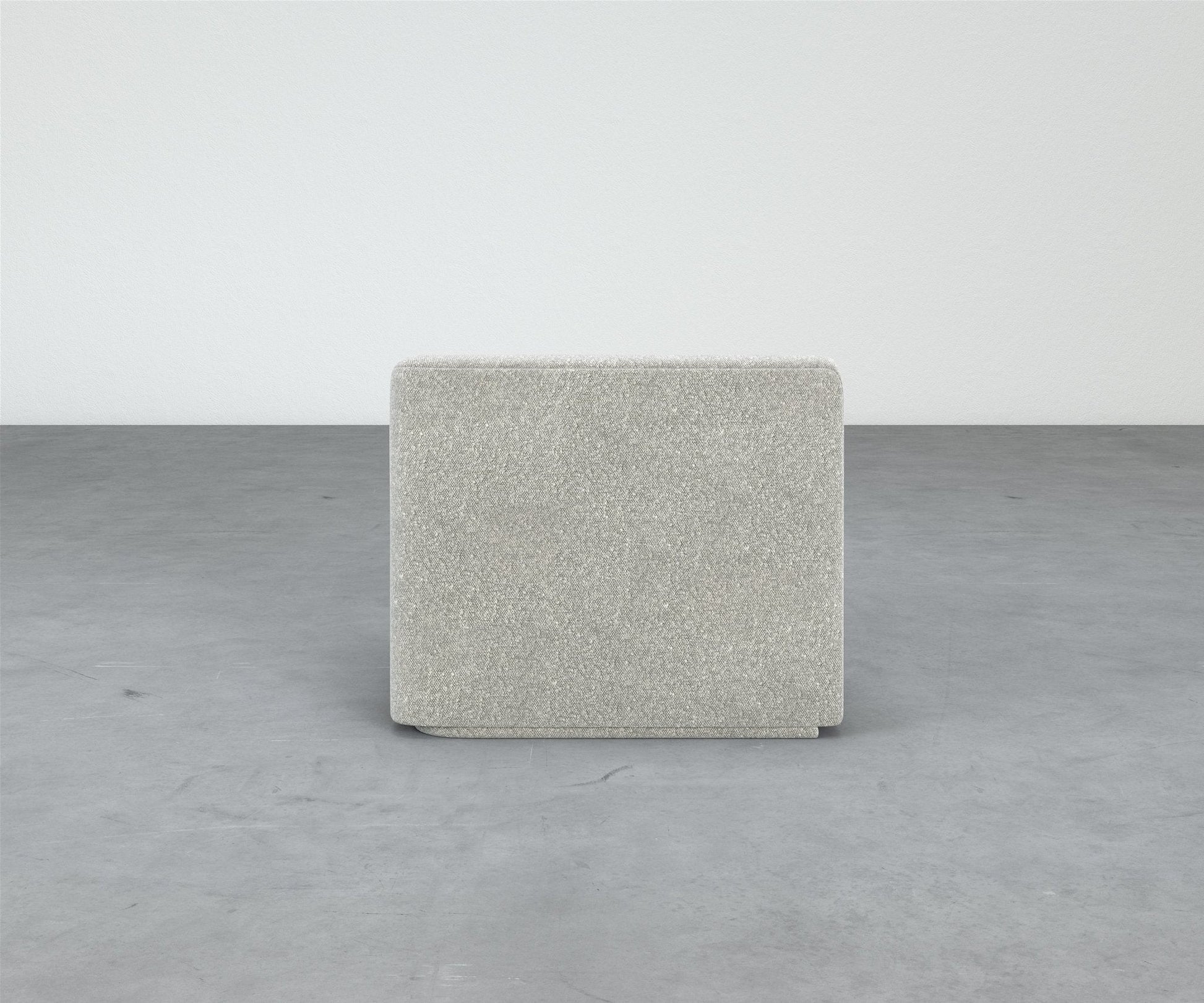 Formal Mallo One-Arm Chair - Modular Component #base_recessed-fabric-wrapped