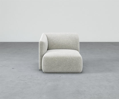 Formal Mallo One-Arm Chair - Modular Component #base_recessed-fabric-wrapped