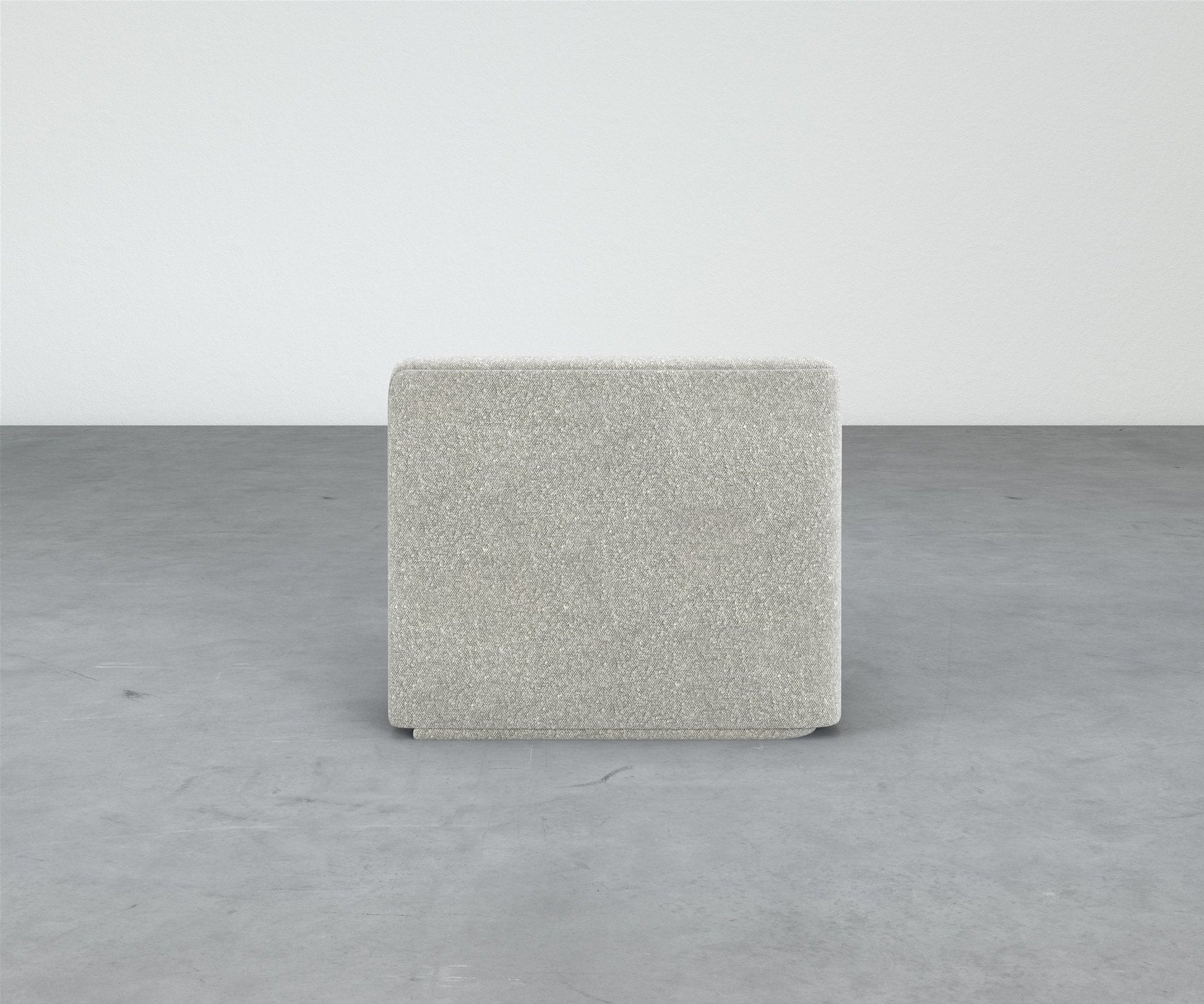 Formal Mallo One-Arm Chair - Modular Component #base_recessed-fabric-wrapped